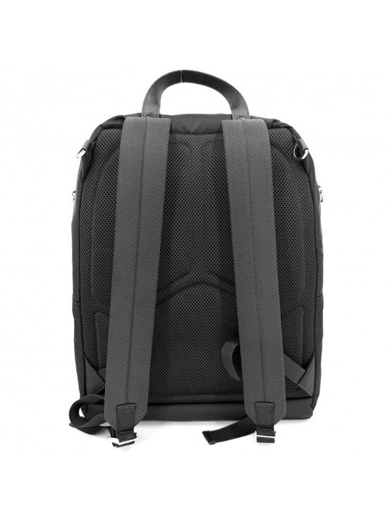 Prada Backpack Triangle Logo Nylon Black Silver main image 10